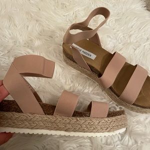 Steve madden platform sandals nude